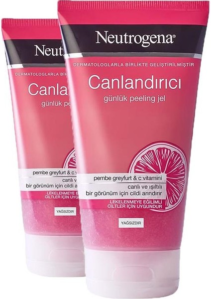 Canlandırıcı Peeling Pembe Greyfurt 150 ml x 2