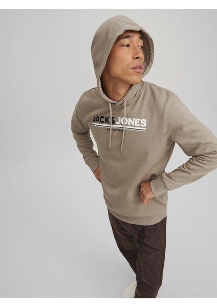 Kapüsonlu Logo Baskili Sweatshirt-12219814 fırsatları