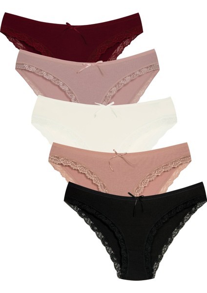 1901 Kaşkorse Dantel Paça Bikini Külot Paketi fiyatları