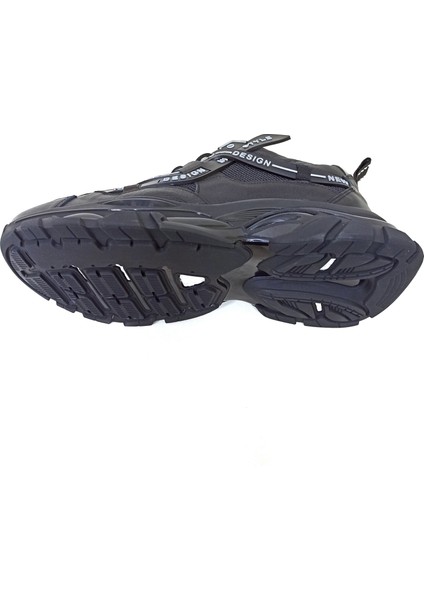Siyah Deri Erkek Sneaker Ayakkabı indirimleri
