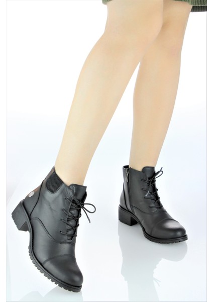 Kadın Deri Fermuarlı Klasik Tarz Bot M23-KB1415 modelleri