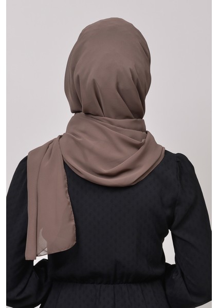 Nervür Boncuklu Pileli Pratik Şifon Tesettür Şal-Vizon fırsatları