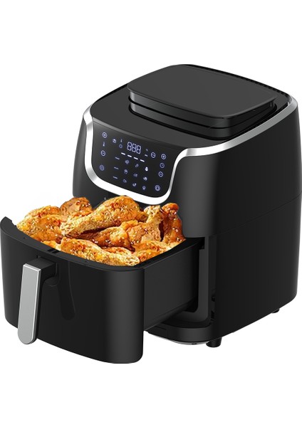 Y77 Xxl Buharli Airfryer 7lt 1700   SİYAH