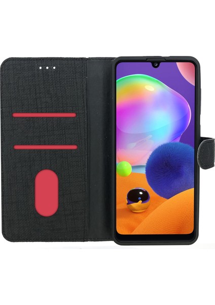 A23 Kılıf Fitcase Fabric Kapaklı Cüzdanlı