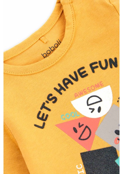 Erkek Bebek Sweatshirt Sarı