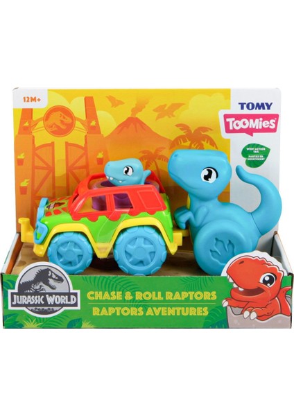 73251 - Jurassic World Dino ve Renkli Araç - Toomies +12 Ay