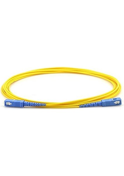 Fiber Optik 1 metre Patch Kablo SC-SC Patchcord Simplex 2.0mm 9/125(OS2) Single Mode (EV-OFİS internet bağlantısı için uygundur.)