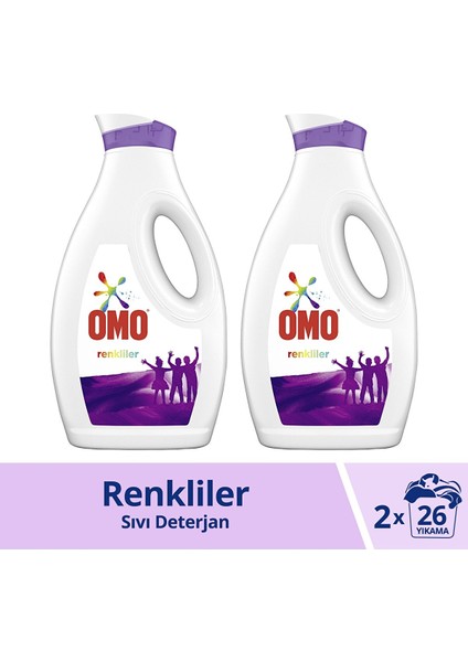 Sıvı Çamaşır Deterjanı Renkliler İçin 2 x 1,69 lt