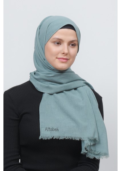 Pamuk Keten Tesettür Şal-Koyu Firuze fiyatları