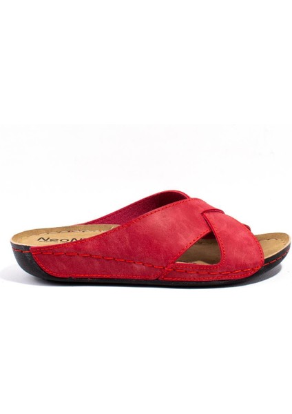 DZA37-514 Kırmızı Günlük Ortopedik Kadın Terlik fiyatları