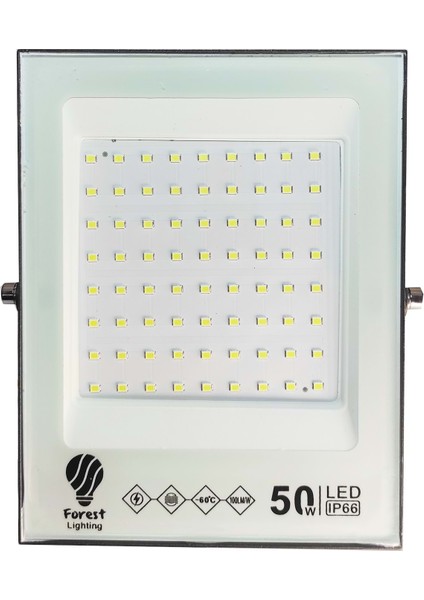 50W Beyaz Slim LED Projektör