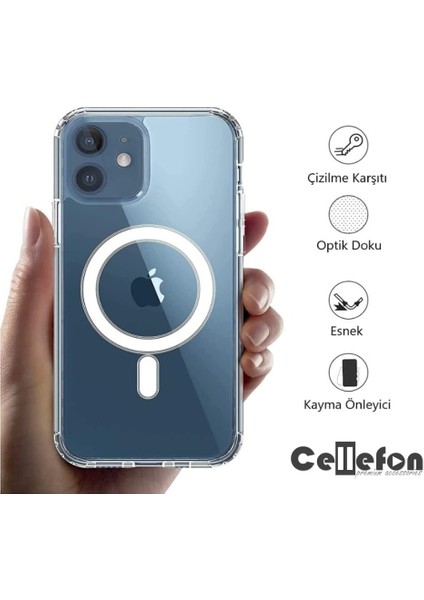 Cellefon Case Magsafe iPhone 11 / 11 Pro / 11 Pro Max Şeffaf Koruyucu Kılıf