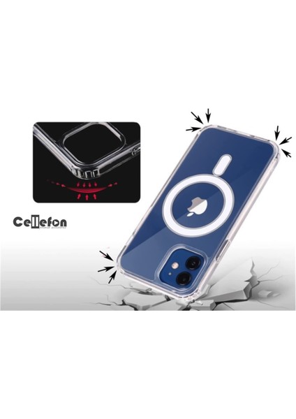 Cellefon Case Magsafe iPhone 11 / 11 Pro / 11 Pro Max Şeffaf Koruyucu Kılıf