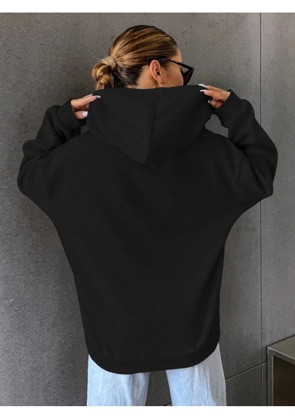 Kadın Beverly Baskılı Oversize Sweatshirt