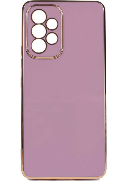 Galaxy A53 5g Kılıf Gold Köşeli Renkli Lüx Kapak