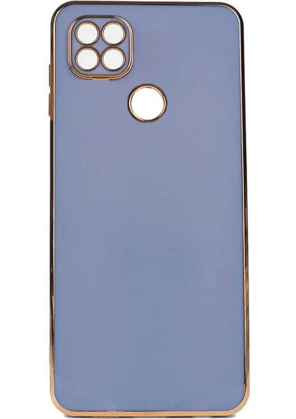 Xiaomi Redmi 9c Kılıf Gold Köşeli Renkli Lüx Kapak