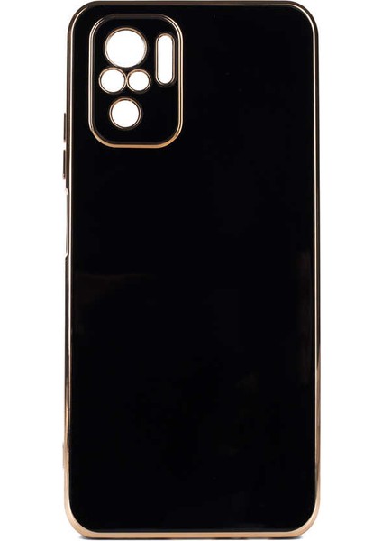 Xiaomi Redmi Note 10 Kılıf Gold Köşeli Renkli Lüx Kapak