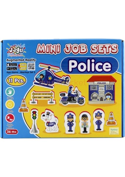 Duyu Market Konuşan Mini Play Set Polis