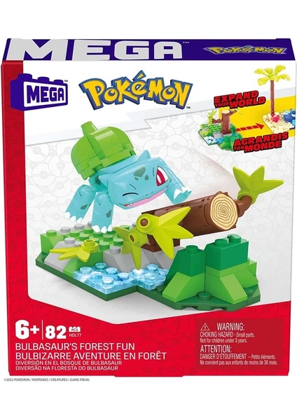 Mega Pokemon Bulbasaur'un Orman Yolu Oyun Seti