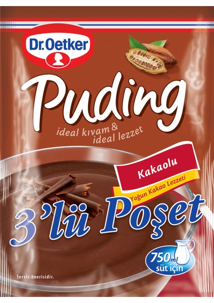 Dr.oetker Puding Kakaolu 3'lü 441 gr