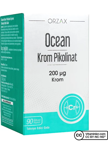 Ocean Krom Pikolinat 200 Mcg 90 Kapsül