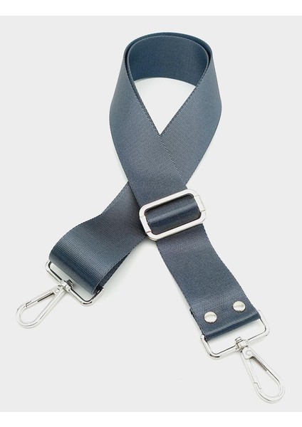 Polyester Kolon 120X4 cm Gri Gümüş Metalli