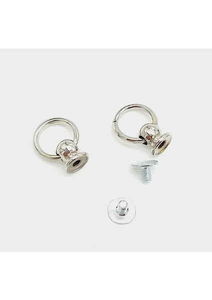 Gümüş Vidalı Askı Küçük Boy 1 Adet