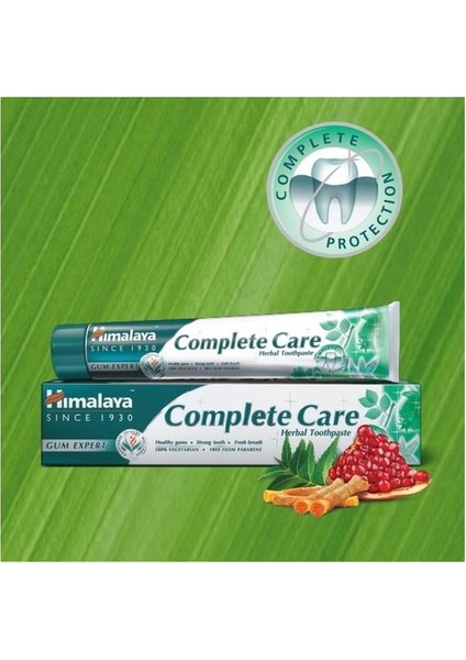 Komple Bakım Bitkisel Diş Macunu, Florürlü, Parabensiz, Vejeteryan, Güçlü Dişler, 75 ml