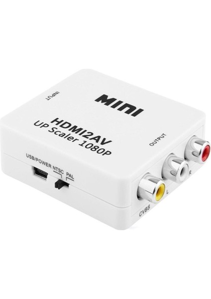 HDMI To Av Rca Tos Çevirici Dönüştürücü Adaptör