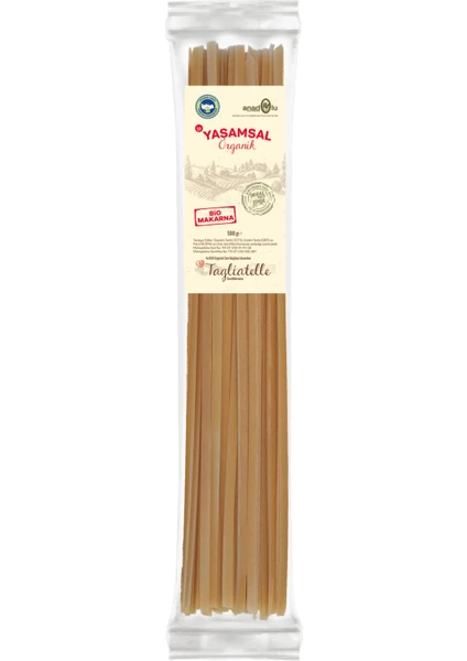 Yaşamsal Organik Tambuğday Organikmakarna- Kısa Tagliatelle - 400 gr