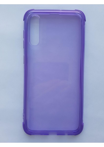 Samsung Galaxy A30S/A50 Darbe Emicili Renkli Şeffaf Kılıf