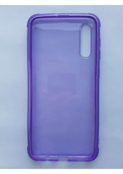 Samsung Galaxy A30S/A50 Darbe Emicili Renkli Şeffaf Kılıf