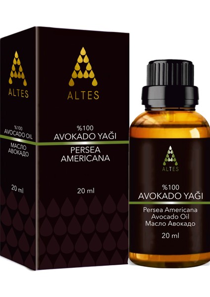 %100 Saf Avokado Yağı / Avocado Oil / Soğuk Sıkım 20ML