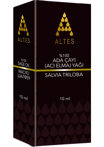 %100 Saf Adaçayı ( Elma ) Uçucu Yağı / Sage Oil / Salvia Triloba 10ML