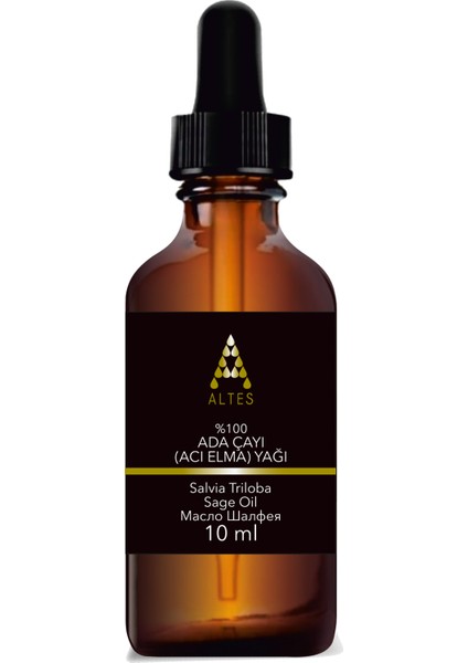 %100 Saf Adaçayı ( Elma ) Uçucu Yağı / Sage Oil / Salvia Triloba 10ML