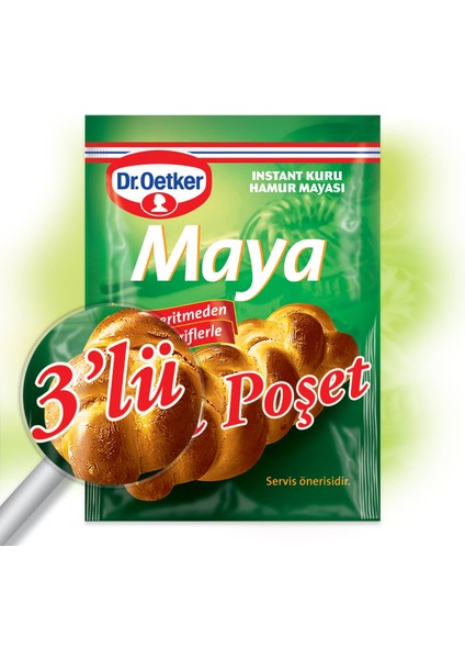 Dr.Oetker Instant Maya 3'lü 30 gr