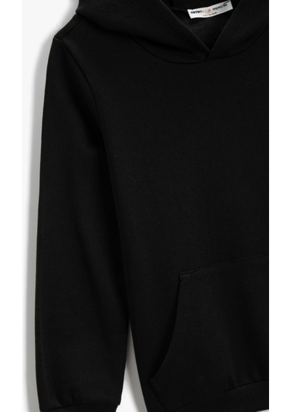 3WKB10137TK Koton Erkek Çocuk Sweat Siyah fiyatları