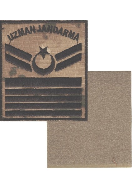 Uzman Jandarma Çöl (3,4,5,6,7,8) Kademe Bez Rütbe
