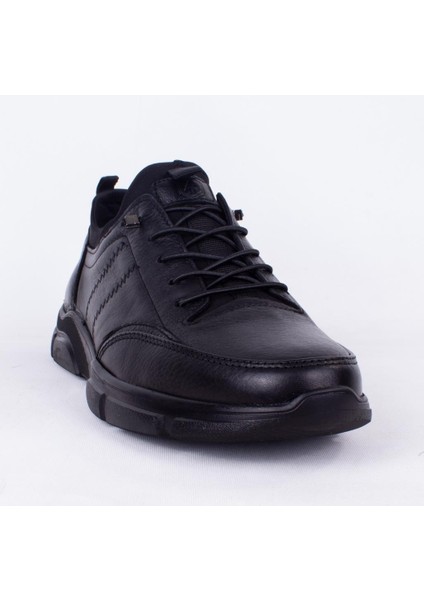 10221555 Siyah Günlük Erkek Deri Ayakkabı