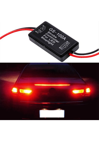 Flaş Strobe Kontrolörü Fren Işık Flaşör Modülü Araba LED Fren Stop Işık Lambası 12V Için (Yurt Dışından)