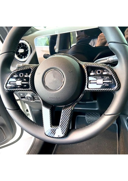 Araba Karbon Fiber Direksiyon Paneli Kapak Trim Mercedes A Bceg Cla Glb Sınıfı W177 W247 W205 W213 C118 W118 (Yurt Dışından) fiyatları