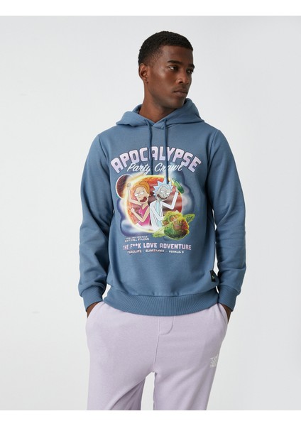 Rick and Morty Sweatshirt Şardonlu Lisanslı Baskılı