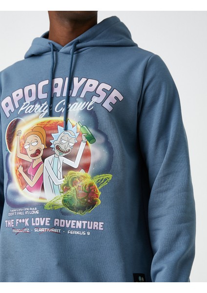 Rick and Morty Sweatshirt Şardonlu Lisanslı Baskılı