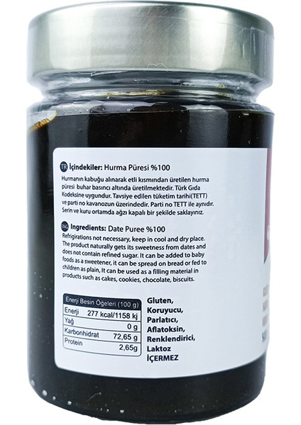 Hurma Püresi 380 Gr+7 Ay