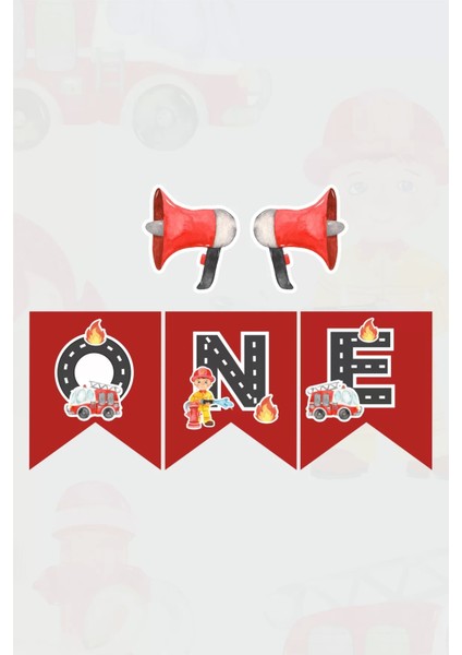 Itfaiye Temalı One Banner *kalın Kağıt fiyatları