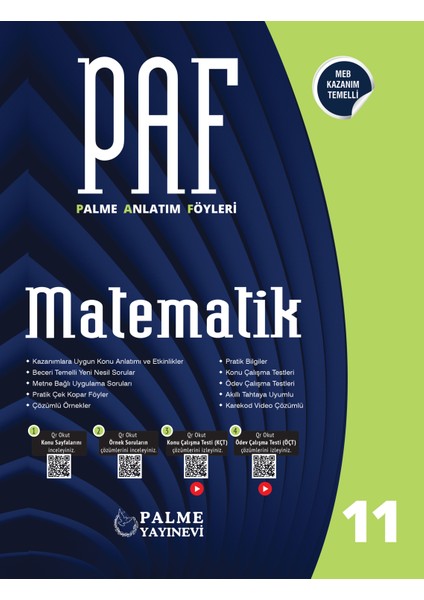 PAF 11. Sınıf Matematik Anlatım Föyleri Kurumsal