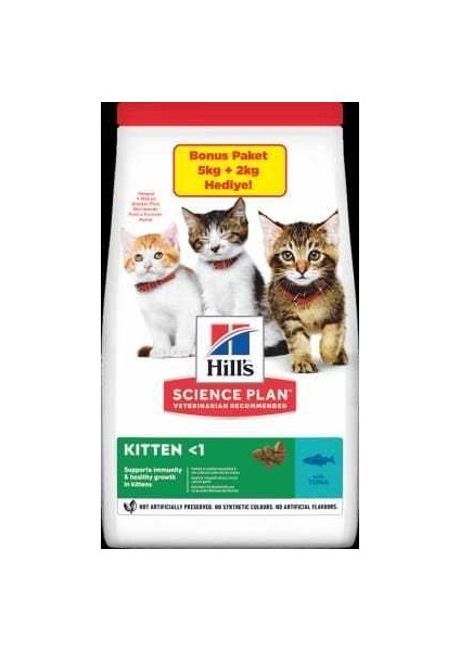 Kitten Ton Balıklı Yavru Kedi Maması 5 kg (+2 kg Hediyeli)