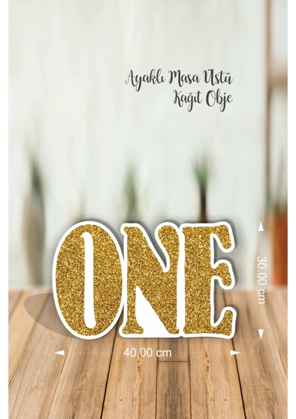 One Ayaklı Masa Üstü Kağıt Obje