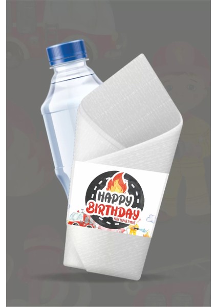 Itfaiye Temalı Peçete Sargısı 16'lı