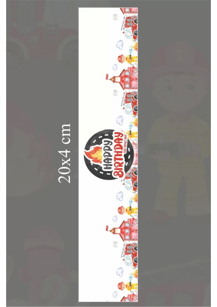 Itfaiye Temalı Peçete Sargısı 16'lı fiyatları